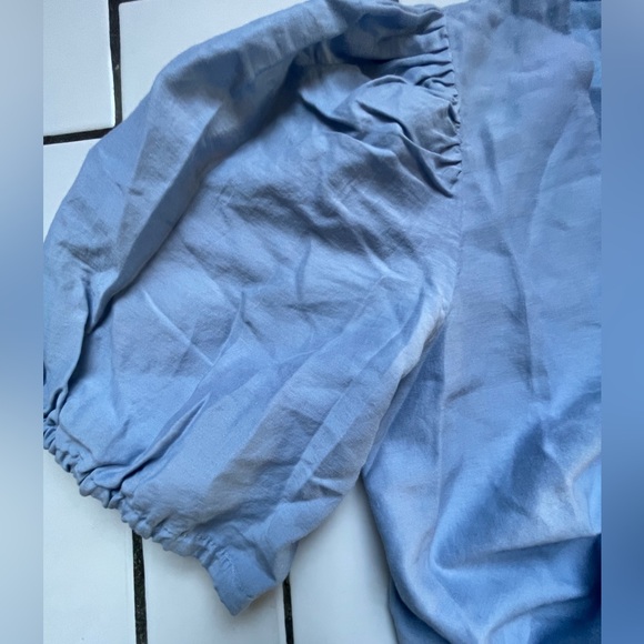 SKIN Worldwide Raina Fairytale Fit & Flare Dress Blue Pearl Cotton & Silk Size S - Picture 8 of 16